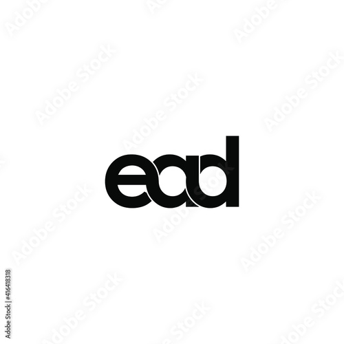 ead letter original monogram logo design