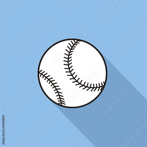 Hand drawn baseball ball illustration ,vector  illustration