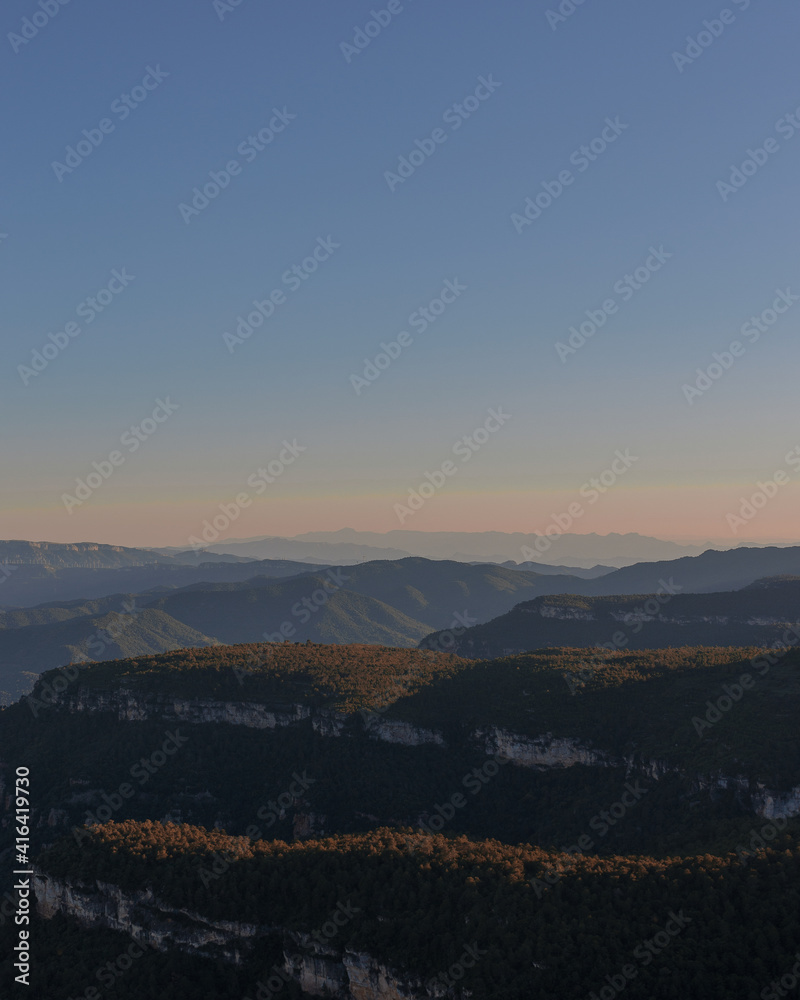 Obraz premium Sunset in the mountain