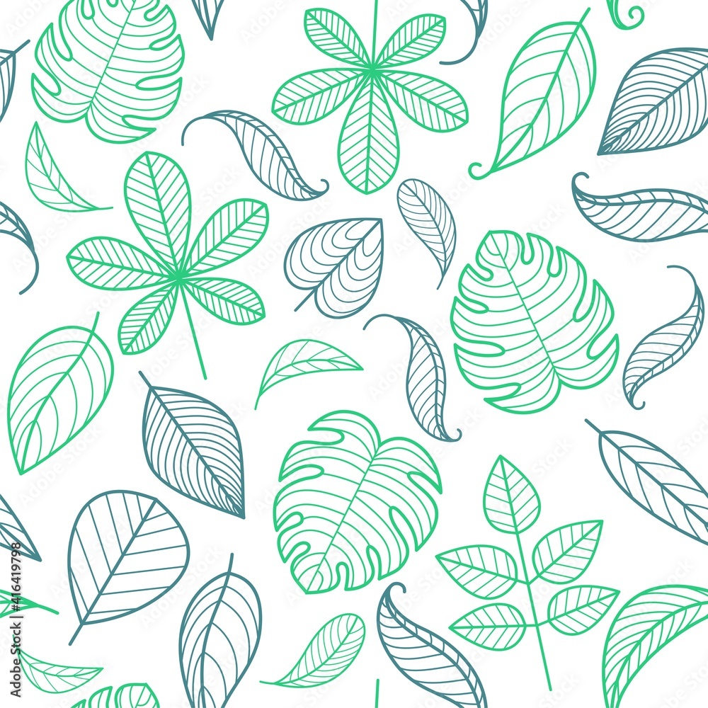 Seamless pattern of Leaf Seamless pattern of Leaf