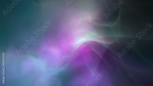 Soft Abstract Ethereal Heavenly Magenta and Teal Background Fractal