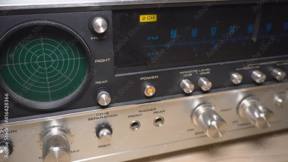Powering on an old amplifier and turning it off again. Powering on an old amplifier and turning it off again.