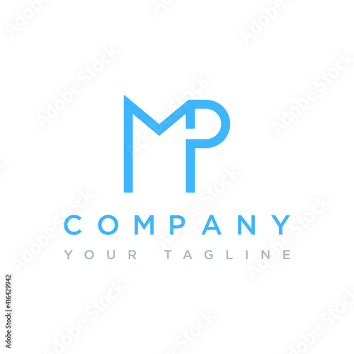 letter M and P for business logo, icon and ilustration © 151