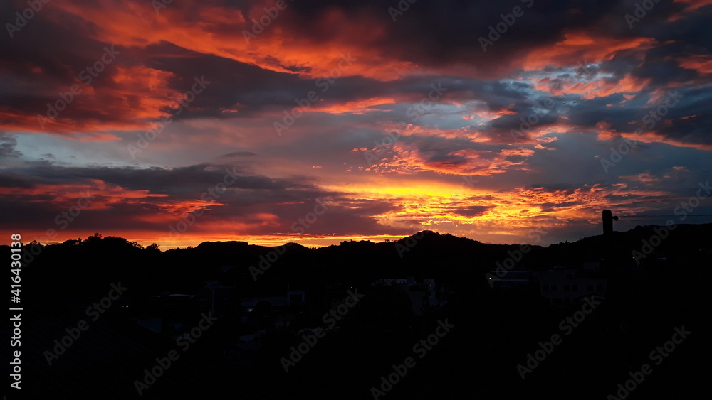 Fototapeta premium sunset in the sky