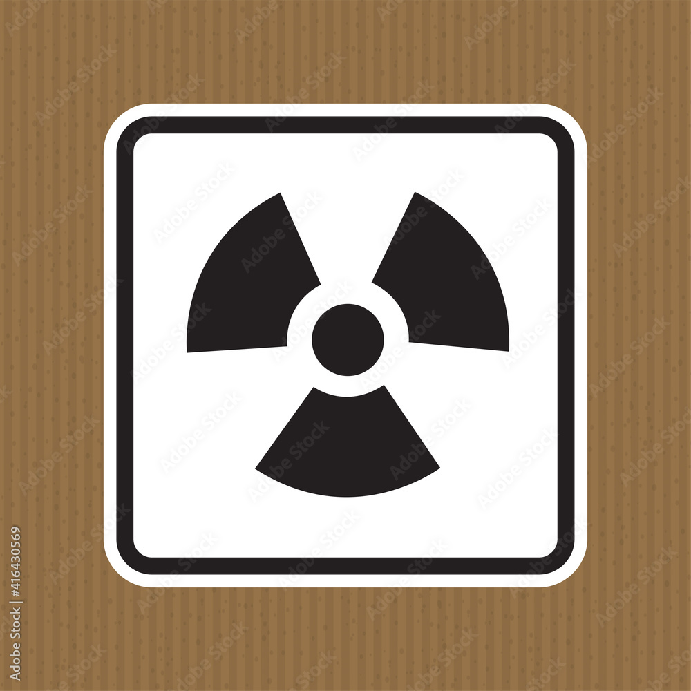 Radiation Hazard Symbol Sign Isolate on White Background,Vector Illustration Radiation Hazard Symbol Sign Isolate on White Background,Vector Illustration