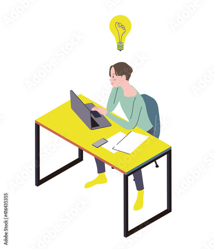 Isometric illust_New Normal 4_2