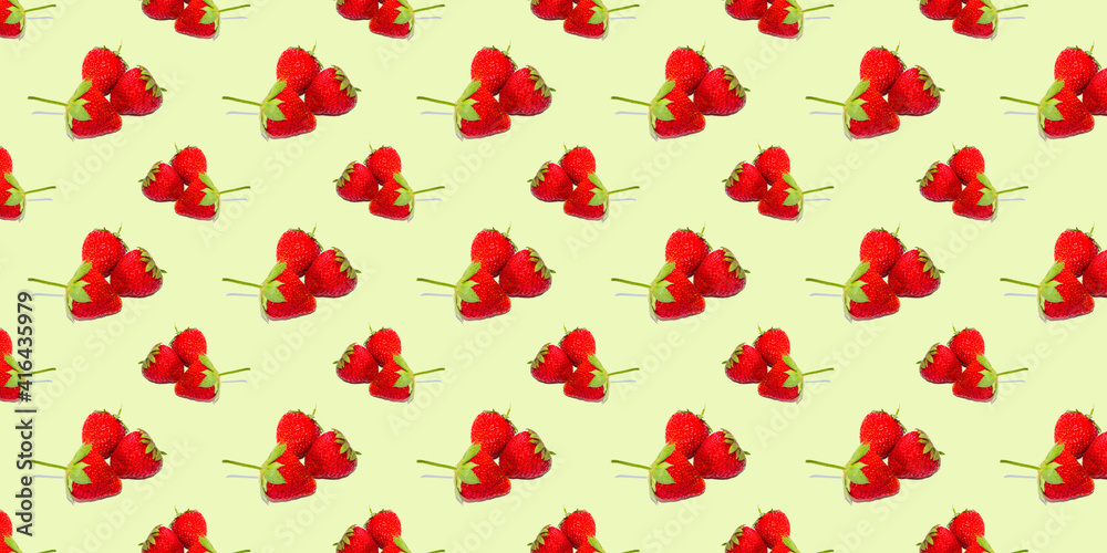 Beautiful seamless pattern with strawberries, can be used as a packaging for fruits. Beautiful seamless pattern with strawberries, can be used as a packaging for fruits.