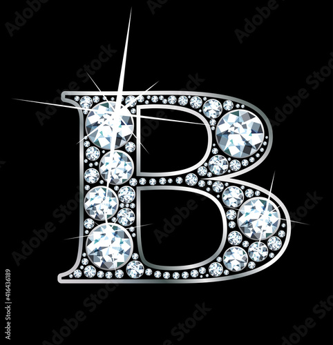 Stunningly beautiful "Diamond Bling" B