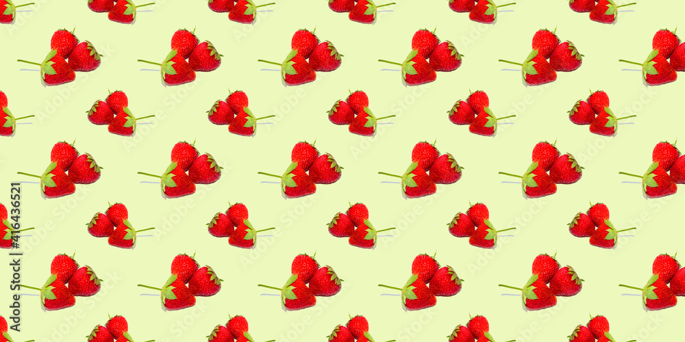 Beautiful seamless pattern with strawberries, can be used as a packaging for fruits. Beautiful seamless pattern with strawberries, can be used as a packaging for fruits.