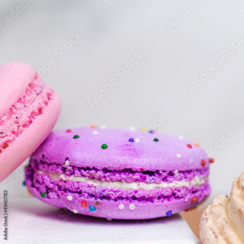Purple Macaron Closeup