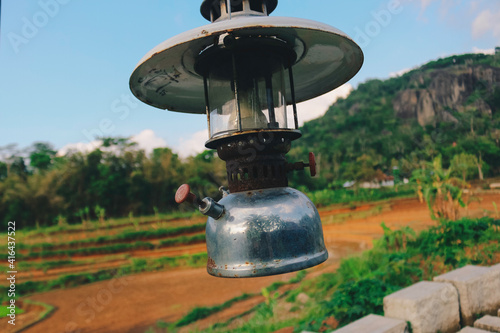 Uplik or teplok lamp, a traditional lamp with kerosene