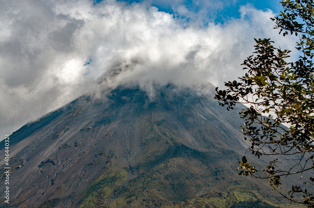 Clouds over Mount Arenal in Costa Rica.