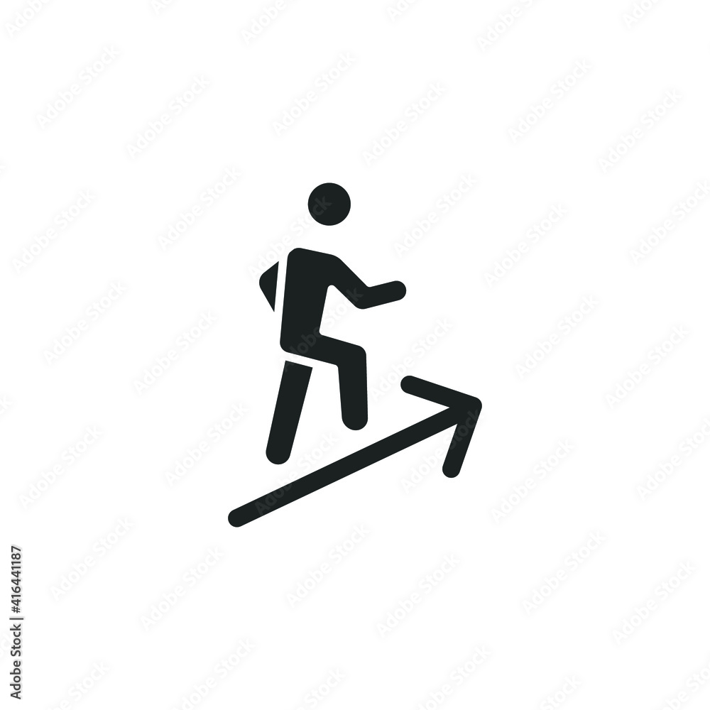 Personal development glyph icon. Simple solid style for web and app. Strategy management, capital, human, leadership concept. Vector illustration isolated on white background. EPS 10. Personal development glyph icon. Simple solid style for web and app. Strategy management, capital, human, leadership concept. Vector illustration isolated on white background. EPS 10.