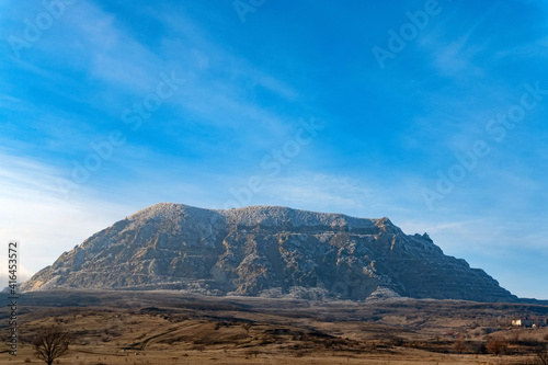 Landscape view of the mountain with the name Snake in Stavropol, Russia