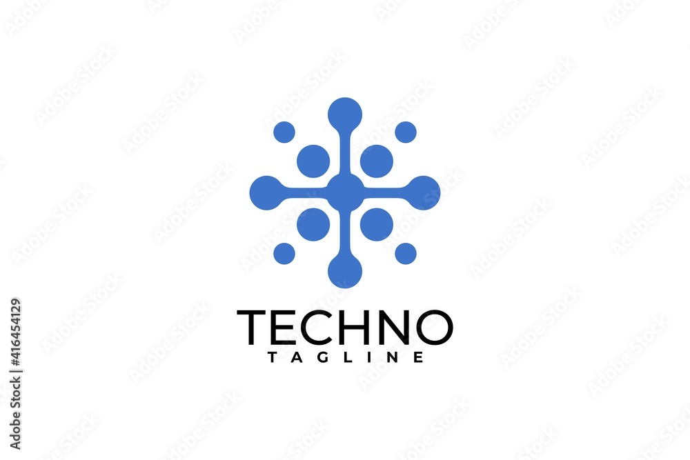 technology logo vector. science symbol.