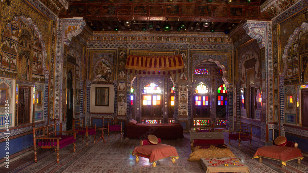 custom made wallpaper toronto digitalMeeting hall of Mehrangarh Fort which was used during Maharaja Rao Jodha rule, Jodhpur, Rajasthan, India.