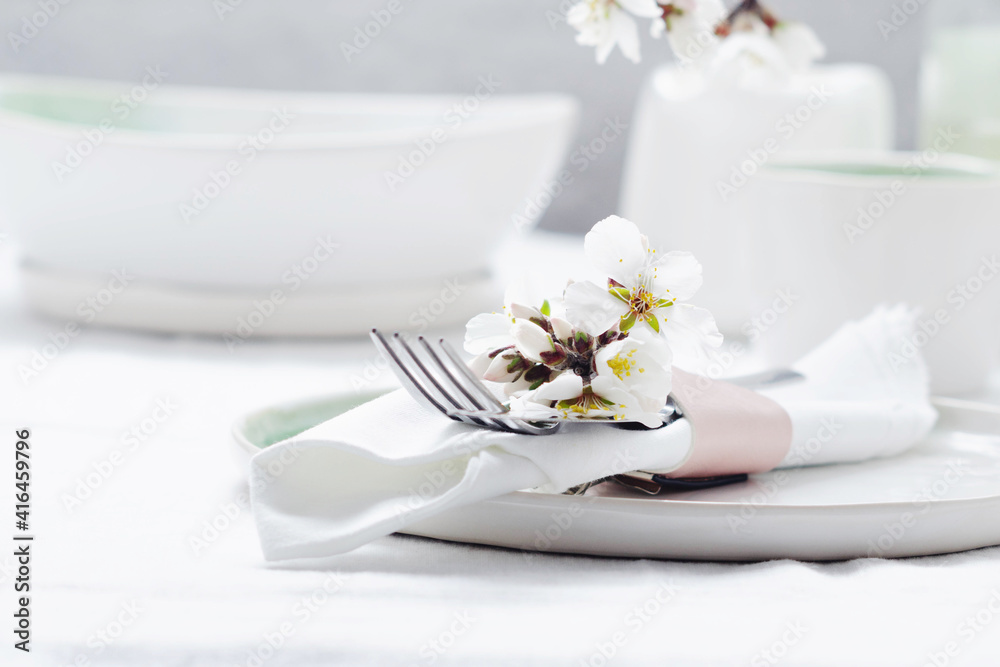 Spring
table setting, Place setting for Easter Holiday. Spring
table setting, Place setting for Easter Holiday.