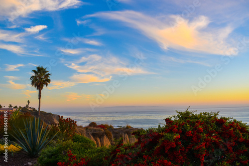 sunset on the beach