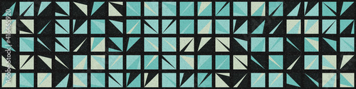 Abstract Geometric Pattern generative computational art illustration