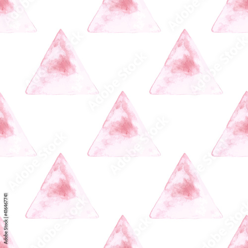 Watercolor rhombus seamless...