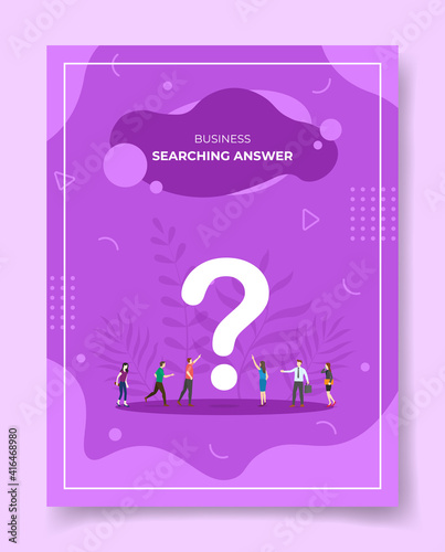 searching for answers for template of banners, flyer, books cover, magazine with liquid shape flat style