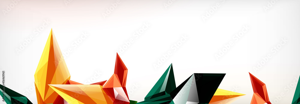 Vector 3d triangles and pyramids abstract background for business or technology presentations, internet posters or web brochure covers Vector 3d triangles and pyramids abstract background for business or technology presentations, internet posters or web brochure covers