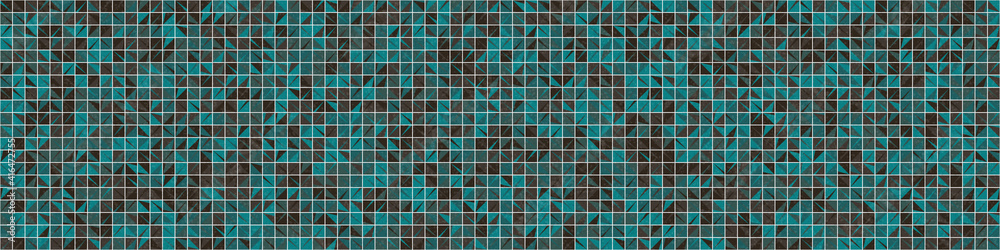 Fototapeta premium Abstract Geometric Pattern generative computational art illustration