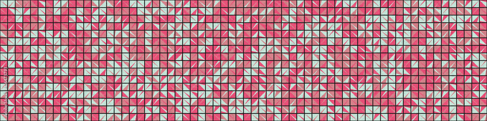 Fototapeta premium Abstract Geometric Pattern generative computational art illustration