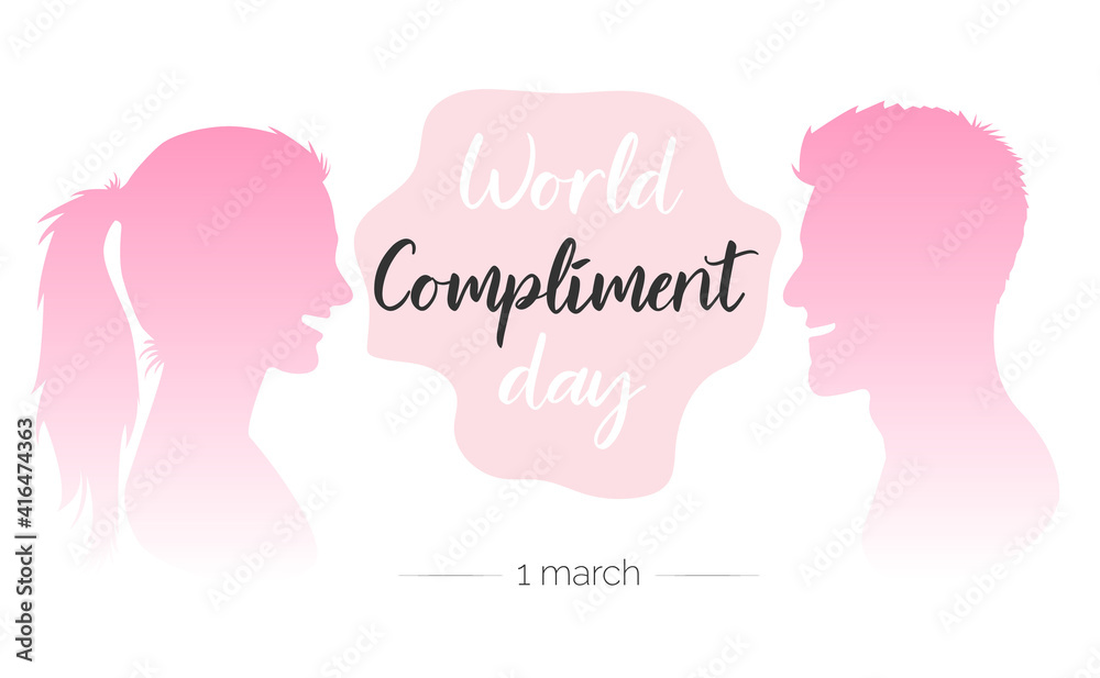 World Compliment Day poster concept. Vector illustration EPS10.