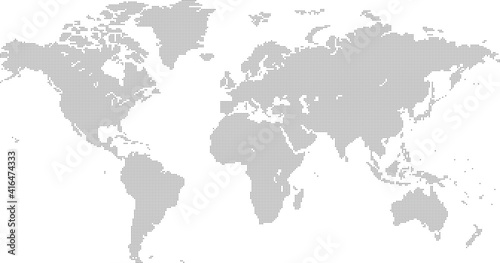 ドット世界地図素材