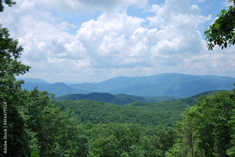 Panorama Landschaft in Great Smoky Mountains National Park, Tennessee