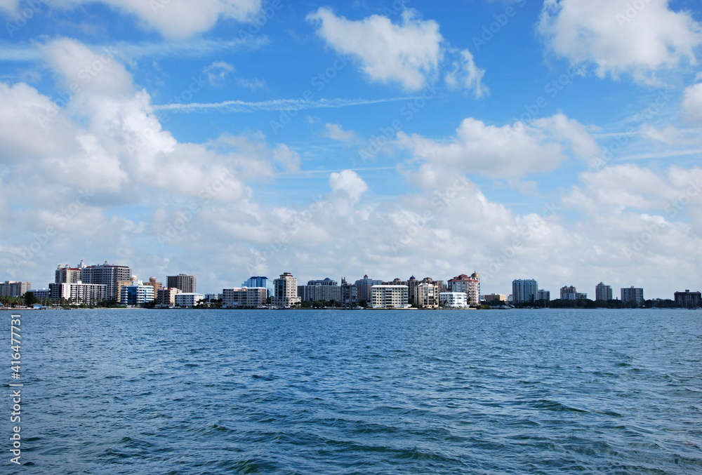 Fototapeta premium Panorama von Sarasota am Golf von Mexico, Florida