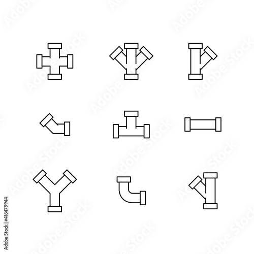Accessories of pipe icon pack