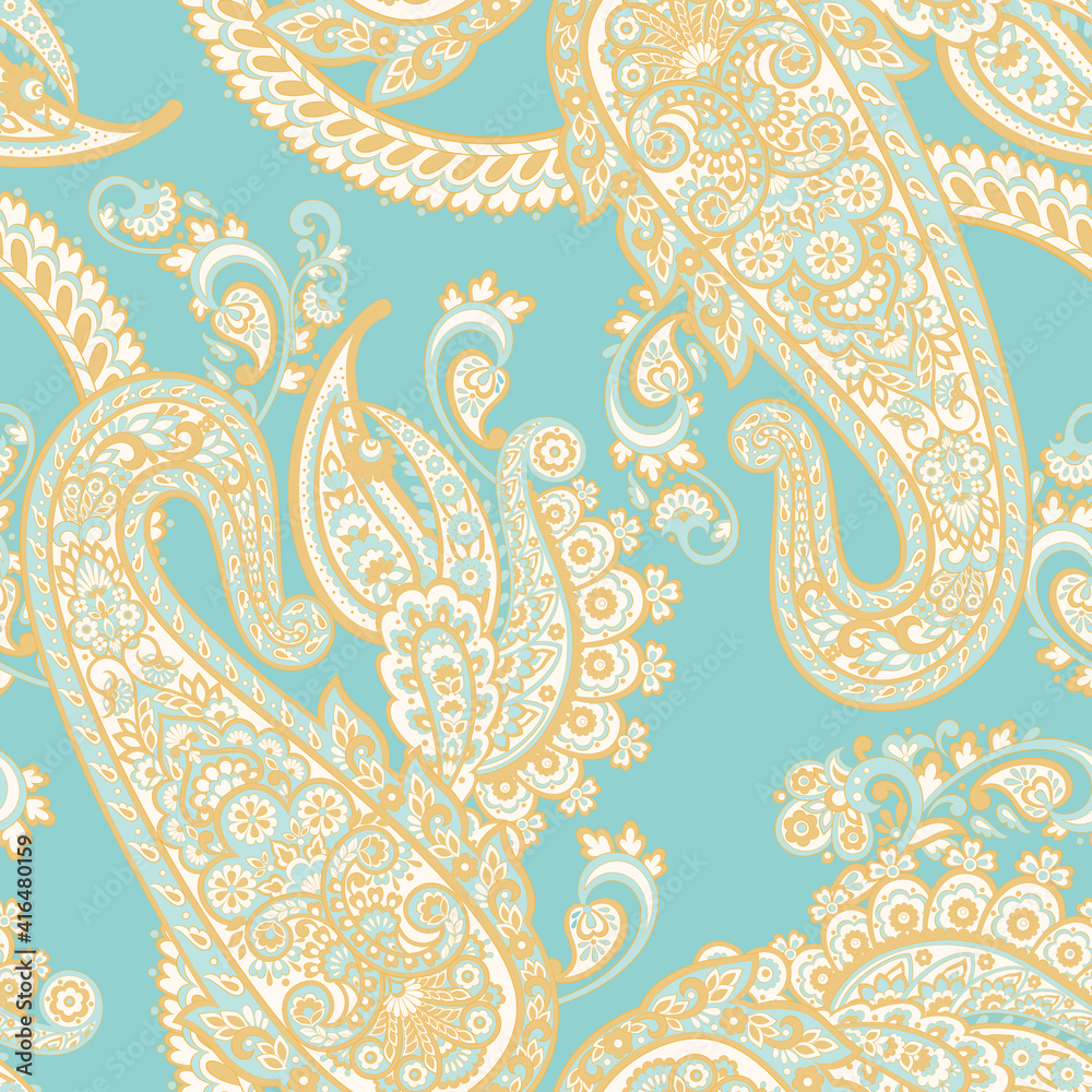Paisley pattern, great design for any purposes. Seamless background