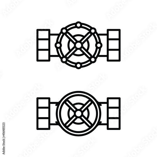 Gate valve icon pack