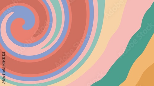 HD backgrounds and textures with colorful abstract art creations, minimalist design with abstract organic shapes