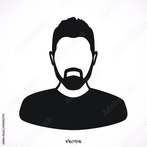 User vector icon of man © Galatenko