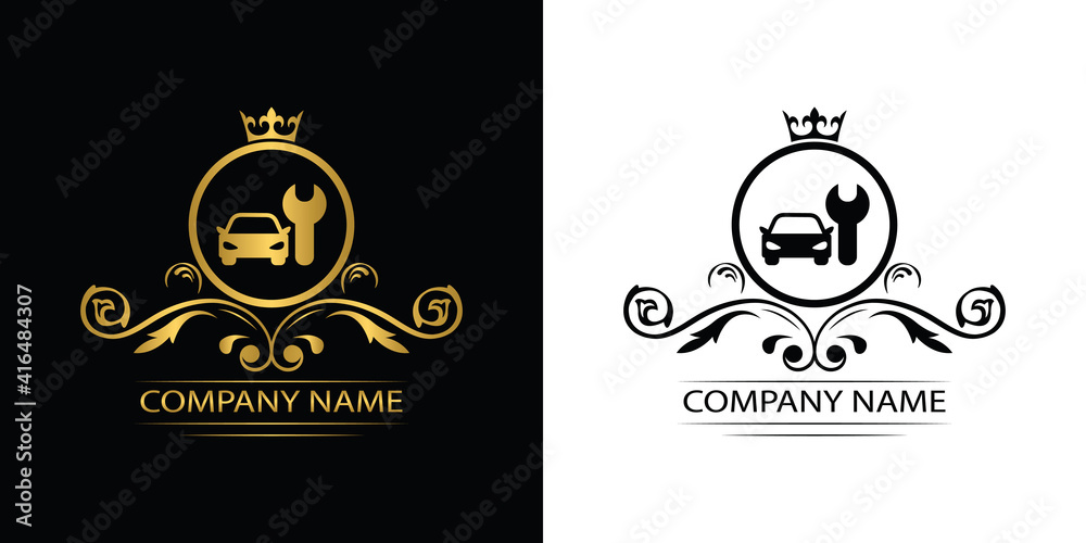 car service logo template luxury royal vector company decorative emblem with crown
car service logo template luxury royal vector company decorative emblem with crown