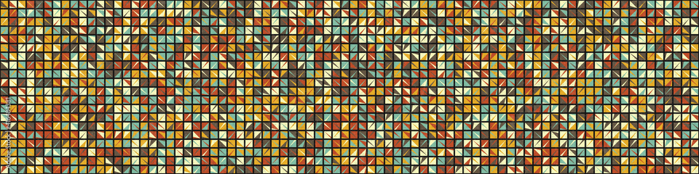 Fototapeta premium Abstract Geometric Pattern generative computational art illustration