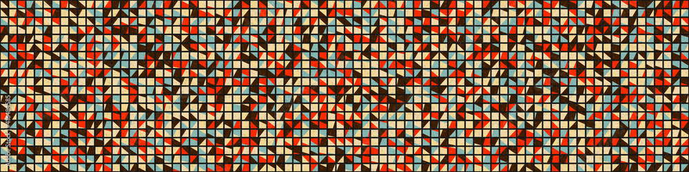 Fototapeta premium Abstract Geometric Pattern generative computational art illustration