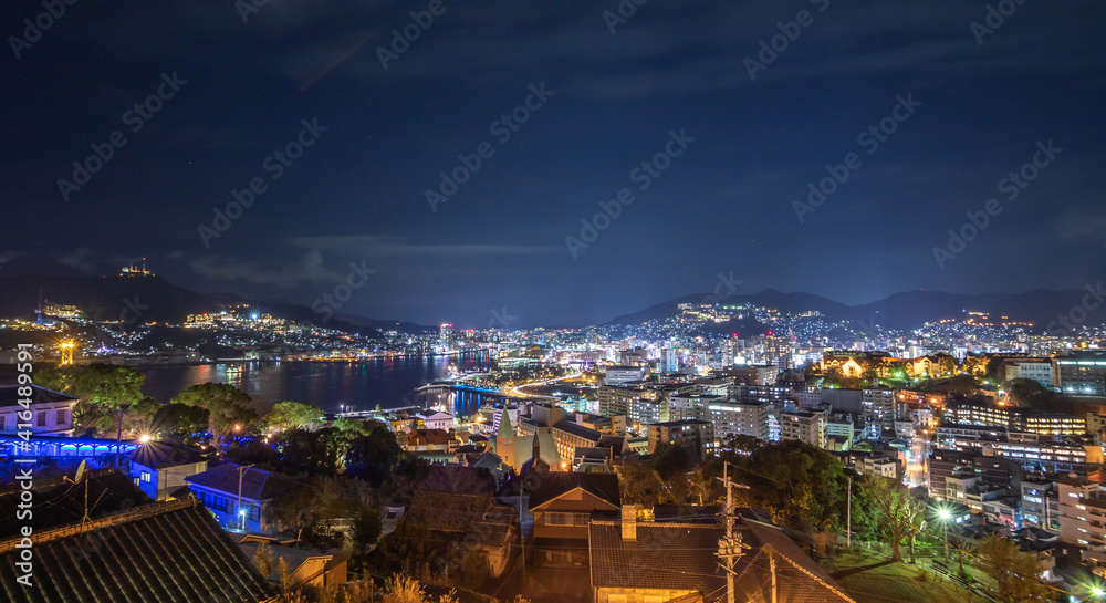 Obraz premium 長崎の夜景 世界三大夜景
