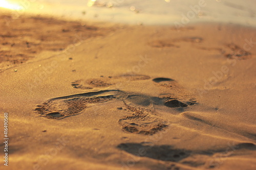 footprints in the sand