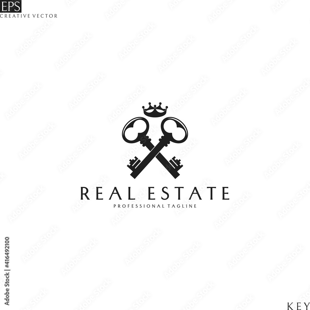 Real estate agency. Logo template Real estate agency. Logo template