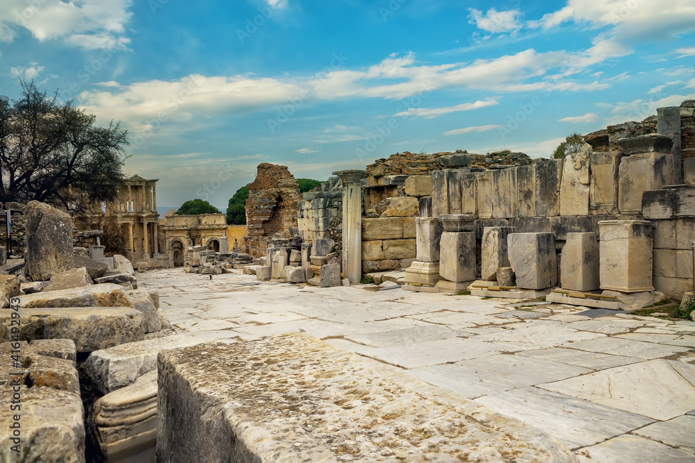 The ancient city of Efes.  Turkey.  the ancient city of Ephesus in Turkey 