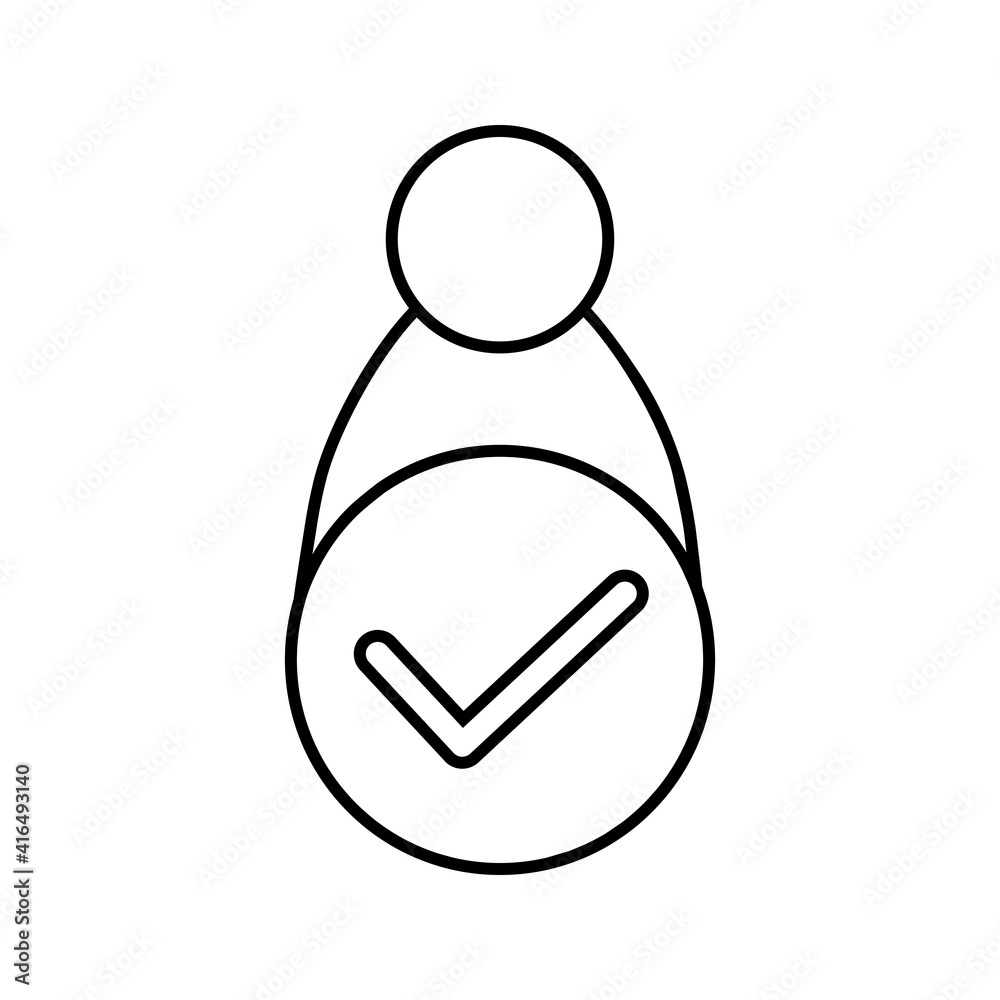 Vector line icon for capable. able illustration sign. adept symbol. adequate logo. Vector line icon for capable. able illustration sign. adept symbol. adequate logo.