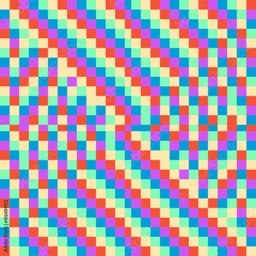 Colorfull Pixels Pattern. Vector pixel pattern.