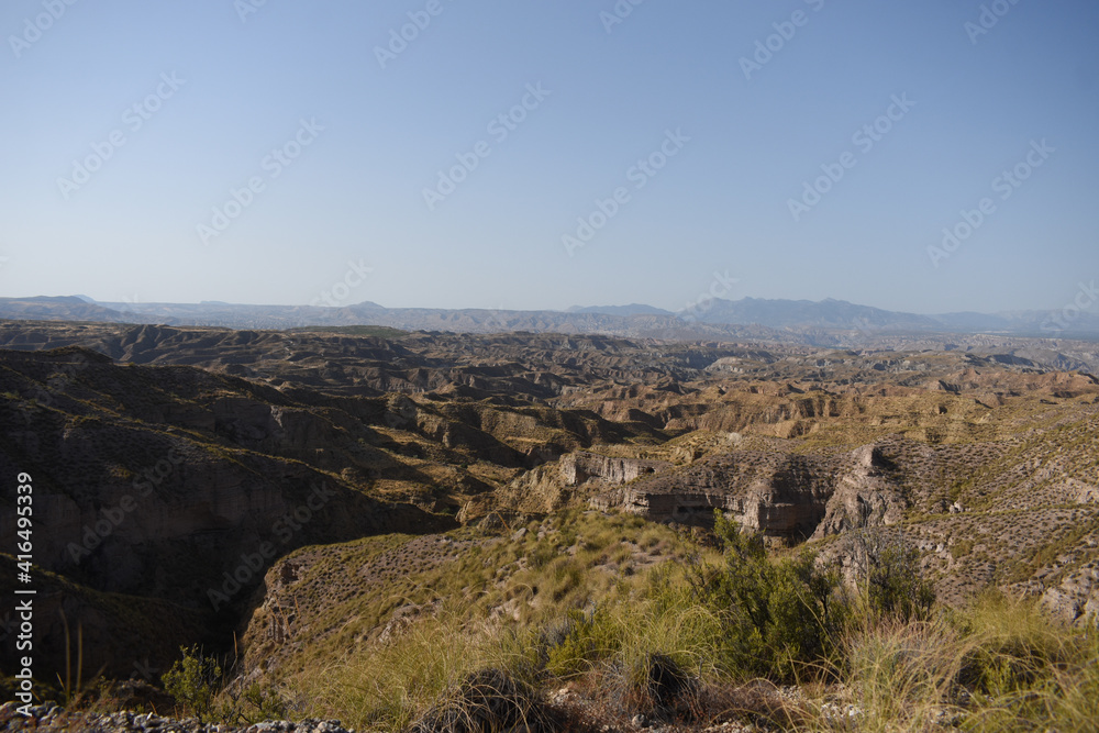 Desierto de Gorafe en granada con importantes formaciones geológicas y bonitos paisajes