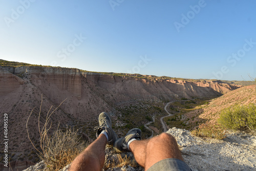 Desierto de Gorafe en Granada, lugar turistico por los domenes y reserva starlight photo