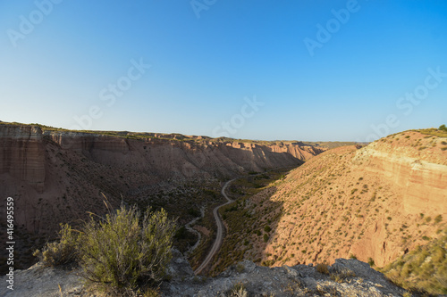 Desierto de Gorafe en Granada, lugar turistico por los domenes y reserva starlight photo