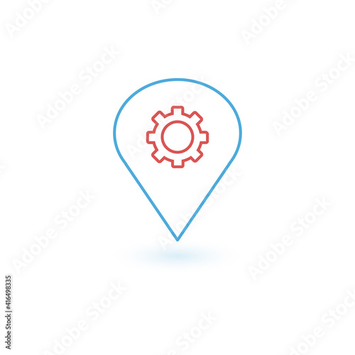 Linear gear map pin navigat...